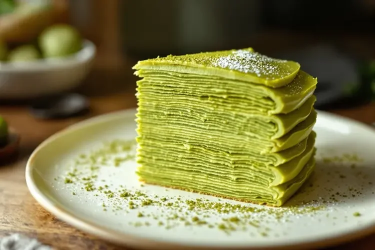抹茶千层蛋糕-色七影院美食日常