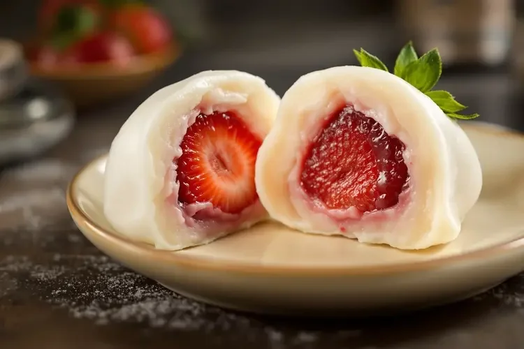 自制草莓大福-色七影院美食日常